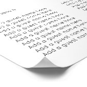 Heldere en gedurfde Hippie Bloemen Spring Wedding Poster (Hoek)