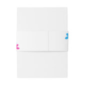 Heldere en gedurfde Hippie Bloemen Spring Wedding Uitnodigingen Wikkel (Achterkant Voorbeeld)