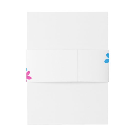 Heldere en gedurfde Hippie Bloemen Spring Wedding Uitnodigingen Wikkel (Achterkant Voorbeeld)