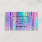 Heldere en gedurfde kleurrijke regenboog visitekaartje (Achterkant)
