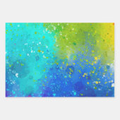 Heldere en gedurfde kleurrijke Splatter Inpakpapier Vel (Voorkant 2)