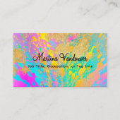 Heldere en gedurfde kleurrijke verf Spletters Visitekaartje (Voorkant)