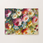 Heldere en gedurfde levendige bloemen legpuzzel (Horizontaal)