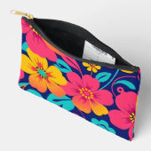 Heldere en gedurfde retro bloemen-dopamine stijl etui (Open)