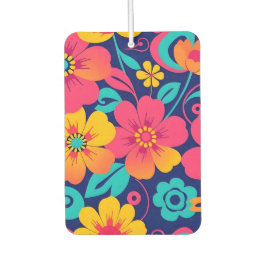 Heldere en gedurfde retro bloemen-dopamine stijl luchtverfrisser