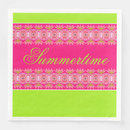 Heldere en grote zomertijd servet