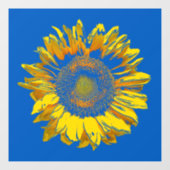 Heldere en heldere zonnebloem raamsticker (Vel)