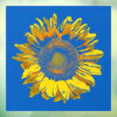 Heldere en heldere zonnebloem raamsticker (Vel 3)