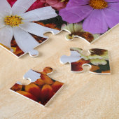 Heldere en kleurrijke bloemen botanische flora legpuzzel (Zijkant)