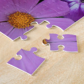 Heldere en kleurrijke bloemen botanische flora legpuzzel (Zijkant)