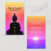 Heldere en kleurrijke Chakra-kleuren Visitekaartje (Voorkant / Achterkant)