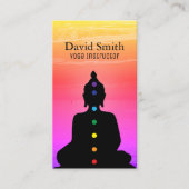 Heldere en kleurrijke Chakra-kleuren Visitekaartje (Voorkant)