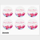 Heldere en kleurrijke Floral Wedding Stickers (Vel)