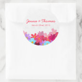 Heldere en kleurrijke Floral Wedding Stickers (Tas)