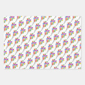 Heldere en Kleurrijke Gelukkige Verjaardag Inpakpapier Vel (Voorkant 2)