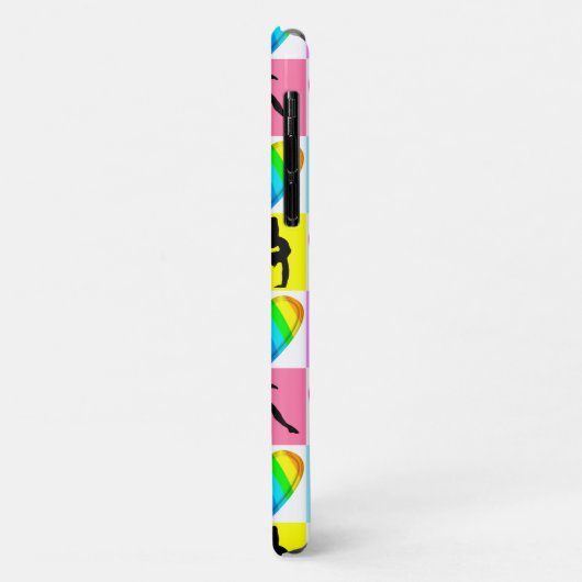 HELDERE EN KLEURRIJKE GEPERSONALISEERDE GYMNASTIEK Case-Mate iPhone CASE (Achterkant/links)