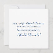 Heldere en kleurrijke Happy Diwali Festival van Li Feestdagenkaart (Achterkant)