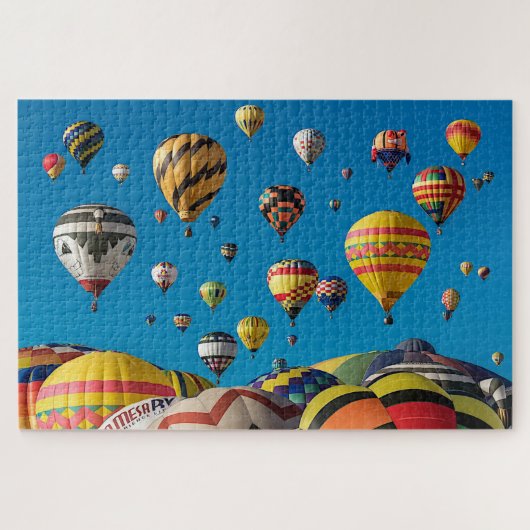 Heldere en kleurrijke hot-luchtballon, pc, Puzzle, Legpuzzel (Horizontaal)