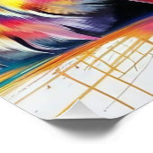 Heldere en kleurrijke Lion Hug Digitale Kunst - Le Perfect Poster (Hoek)