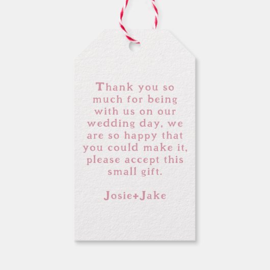 Heldere en kleurrijke macarooncakes cadeaulabel (Achterkant)