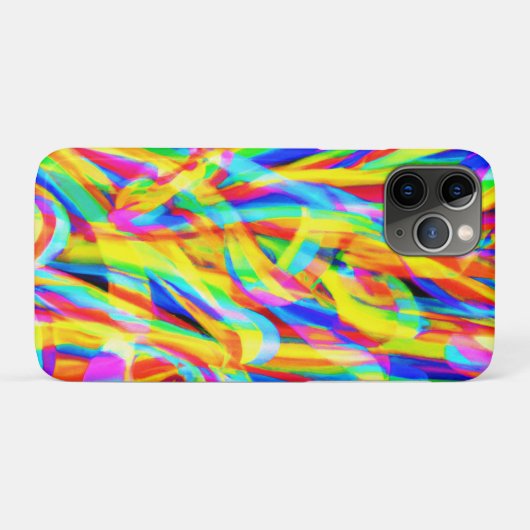 Heldere en kleurrijke neonpatroonkunst Case-Mate iPhone case (Achterkant (horizontaal))