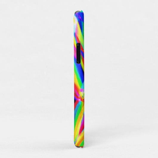 Heldere en kleurrijke neonpatroonkunst Case-Mate iPhone case (Achterkant/rechts)