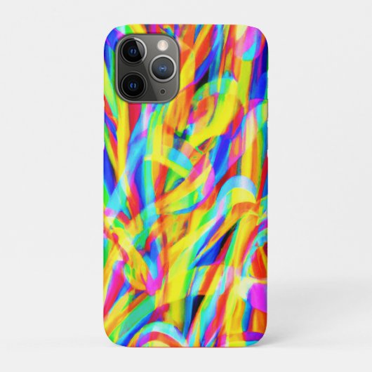 Heldere en kleurrijke neonpatroonkunst Case-Mate iPhone case (Achterkant)