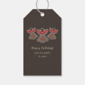 Heldere en kleurrijke parelengelen CC0080 Kerstmis Cadeaulabel (Achterkant)