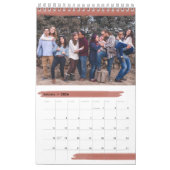 Heldere en kleurrijke penseelstreken 12 maanden fo kalender (Jan 2026)