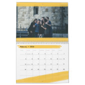 Heldere en kleurrijke penseelstreken 12 maanden fo kalender (Feb 2026)