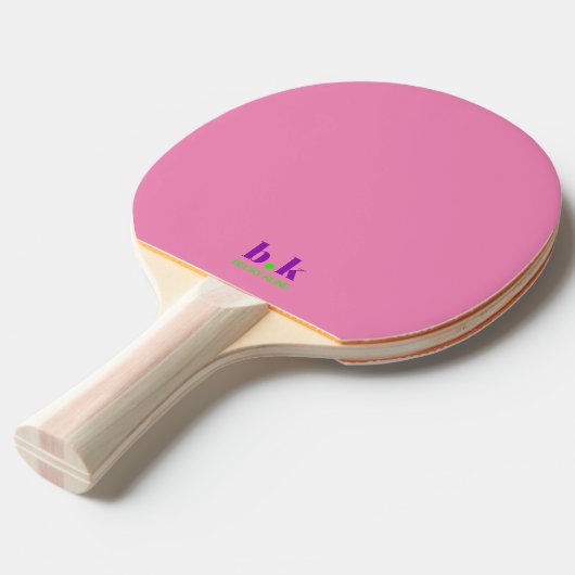 Heldere en kleurrijke Ping Pong Paddle Tafeltennisbatje (Voorkant Gekanteld)