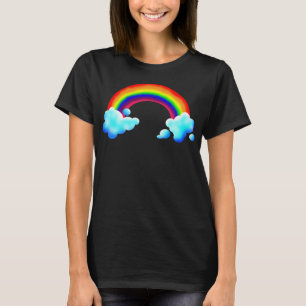 Heldere en kleurrijke regenboog t-shirt
