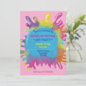 Heldere en kleurrijke rommelige spelen kinder kuns kaart (Staand voorkant)