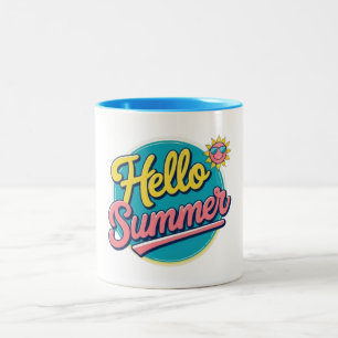 Heldere en kleurrijke Sunshine Coffee Cup Tweekleurige Koffiemok