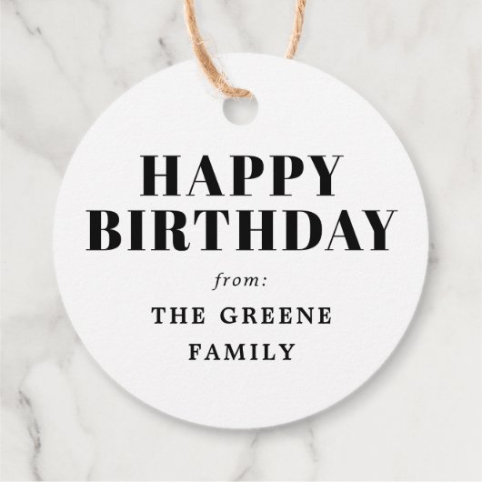 Heldere en kleurrijke Verjaardagsballonnen Bedankjes Labels (Achterkant)