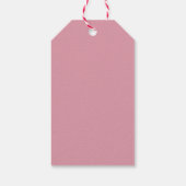 Heldere en kleurrijke waterverf macaroon taarten cadeaulabel (Achterkant)