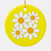 Heldere en Kordate Madelief Keramisch Ornament (Achterkant)