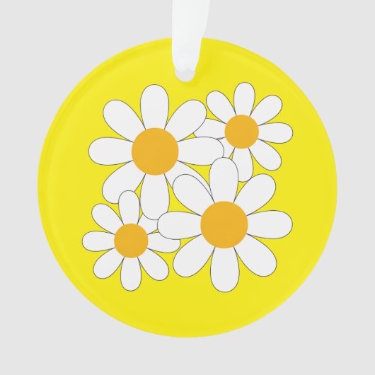 Heldere en Kordate Madelief Ornament (voorkant)