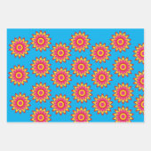 Heldere en Leuke Fiesta Kleuren met Suikerschedels Inpakpapier Vel (Voorkant 2)