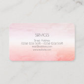 Heldere en minimale exotische stijl visitekaartje (Achterkant)