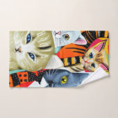 Heldere en mooie katten bad handdoek (Handdoek)