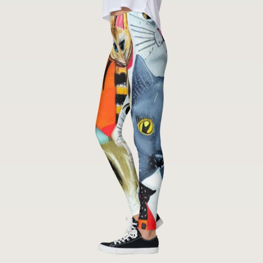 Heldere en mooie katten leggings (Links)