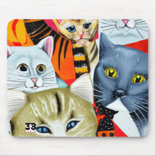 Heldere en mooie katten muismat