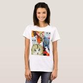Heldere en mooie katten t-shirt (Voorkant volledig)
