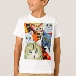 Heldere en mooie katten t-shirt