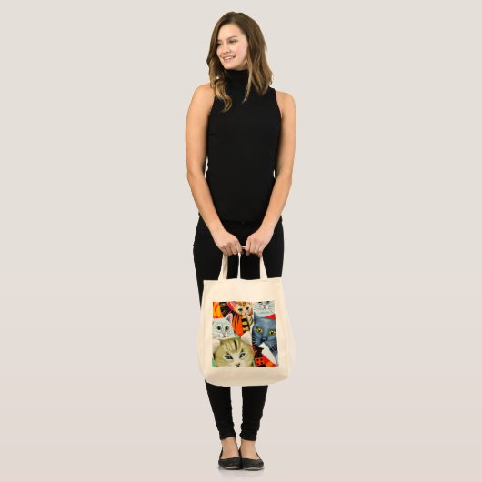 Heldere en mooie katten tote bag (Voorkant (model))