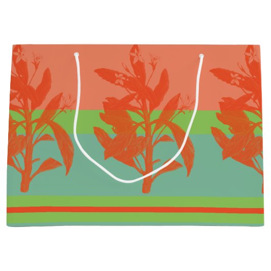 Heldere en verse tropische kleuren groot cadeauzakje (Voorkant)