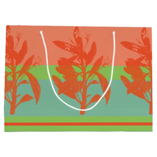 Heldere en verse tropische kleuren groot cadeauzakje (Achterkant)