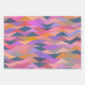 Heldere en vette Abstracte driehoeken in levendige Inpakpapier Vel (Voorkant 3)