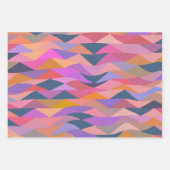 Heldere en vette Abstracte driehoeken in levendige Inpakpapier Vel (Voorkant 2)